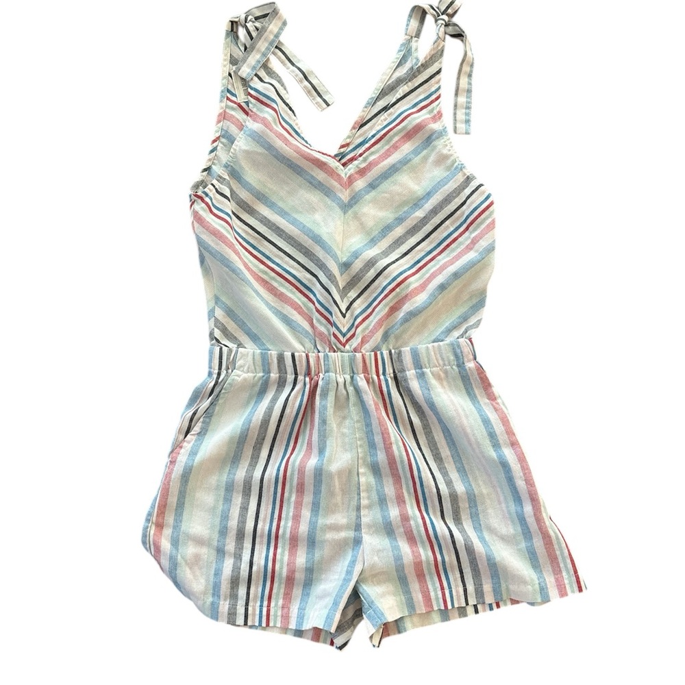Dreamers Multicolor Striped Romper